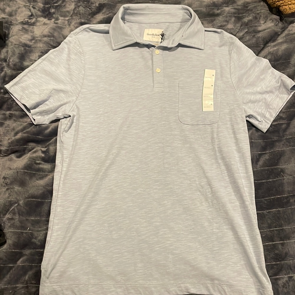 Mens collared short sleeve tee